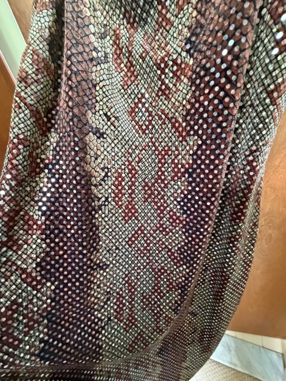 Vintage Y2K My Michelle Snake Print Slip Dress | Size M (Fits S/4) - Picture 5 of 5